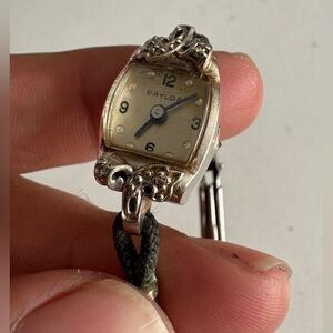 Baylor 14kt Solid White Gold  Pre-Owned Ladies Watches